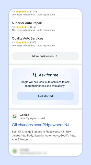 سرچ توسط از من بپرس گوگل