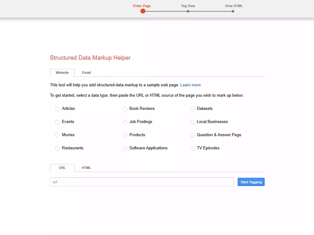 ابزار نشانه گذاری اسکیما گوگل